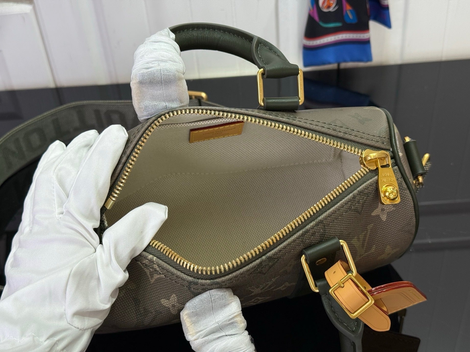 MONOGRAM BARREL CROSSBODY BAG