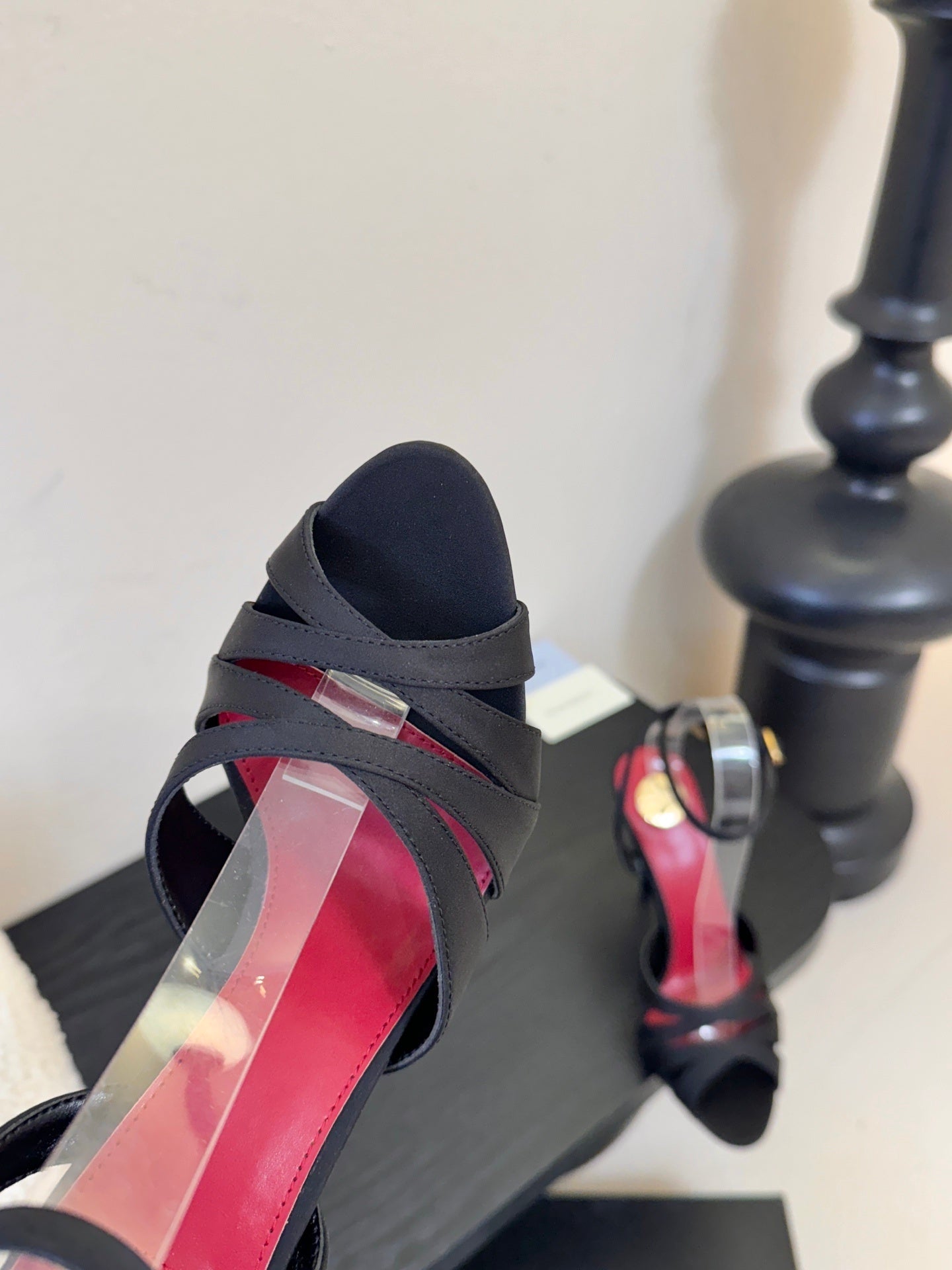 STRAPPY ANKLE-STRAP STILETTO SANDALS