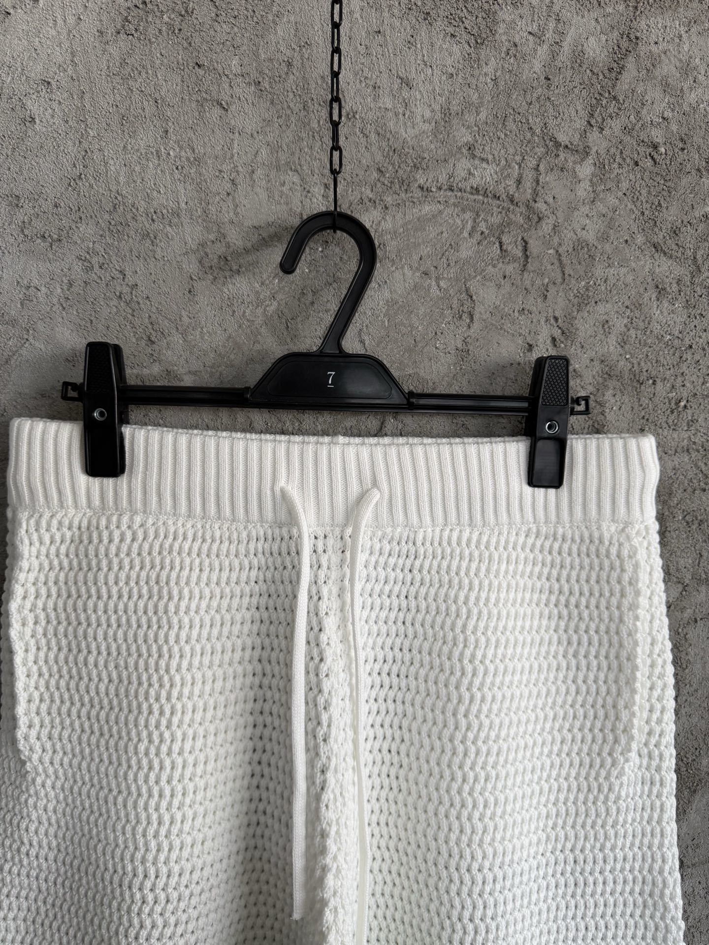 MULTICOLOR STRIPE CROCHET KNIT SET