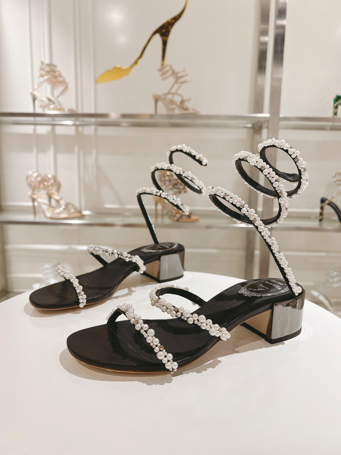 MIDNIGHT PEARL SANDALS