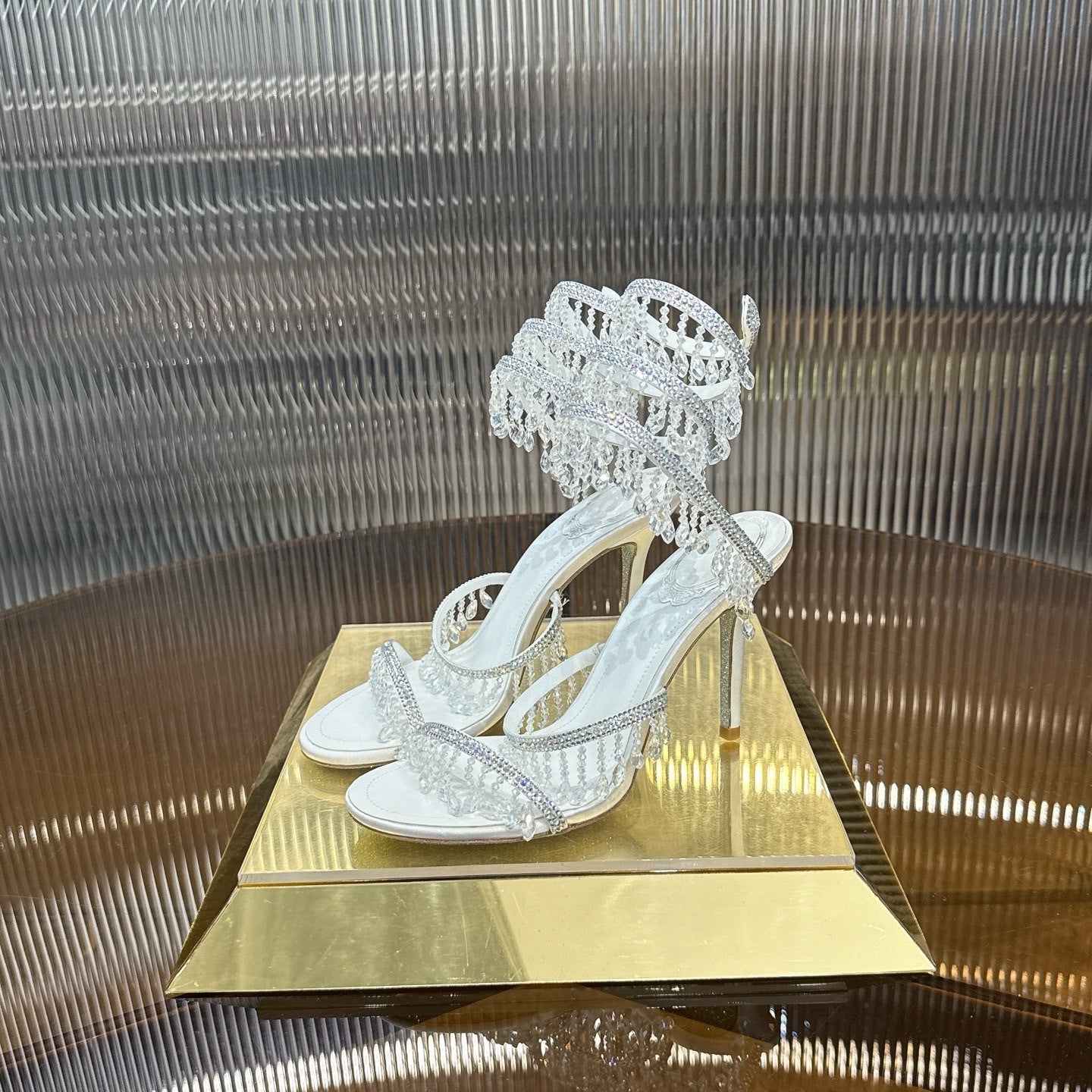 IVORY CASCADE HEELS