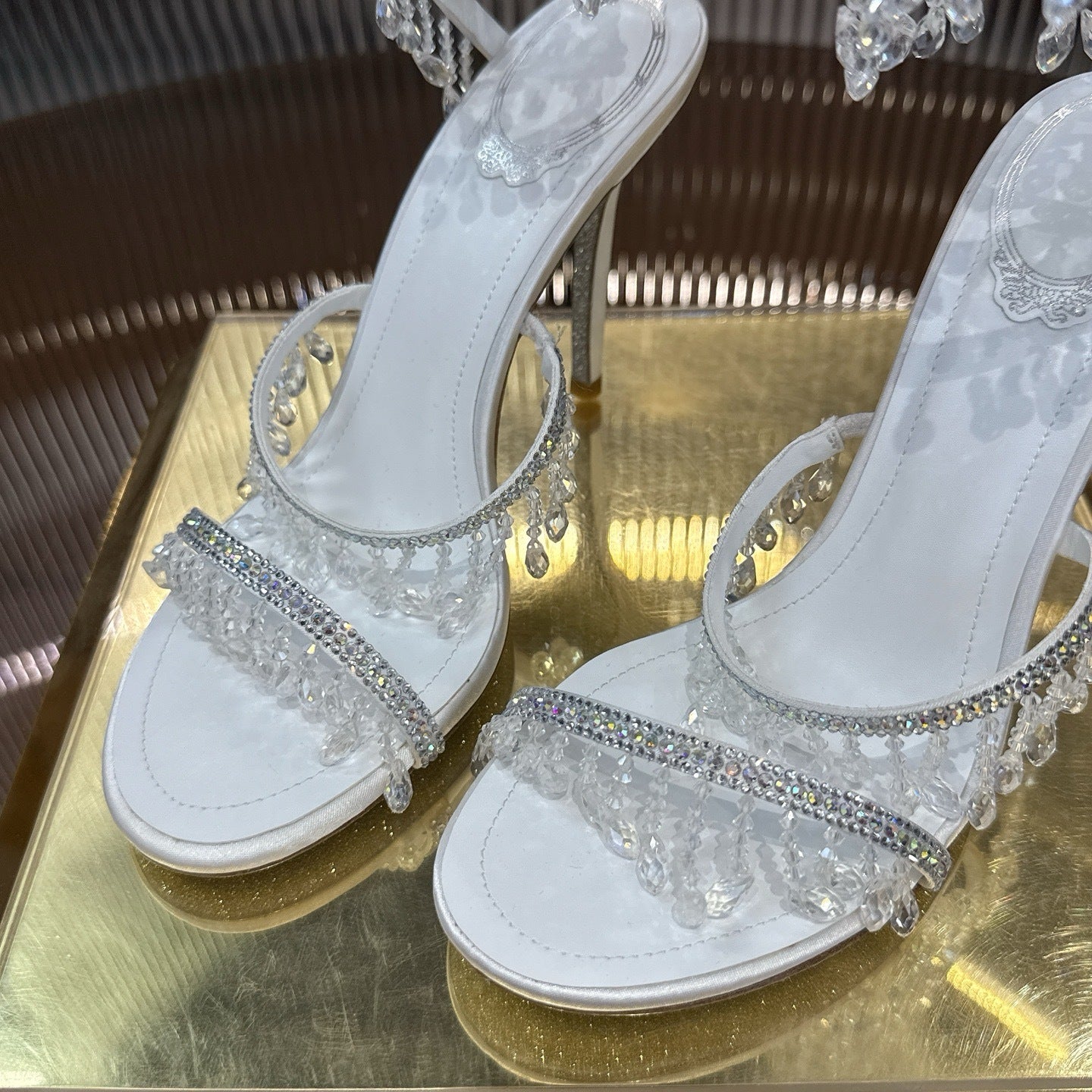 IVORY CASCADE HEELS