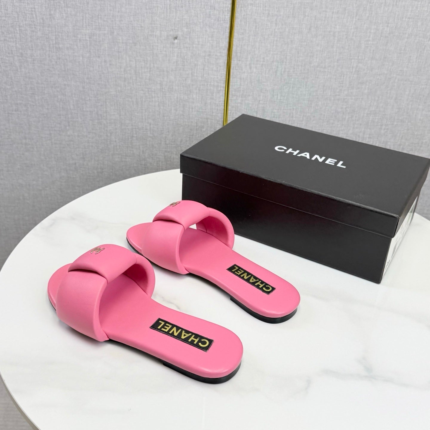 PINK CASUAL SLIDE SANDALS