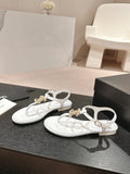 WHITE STRAP SANDALS
