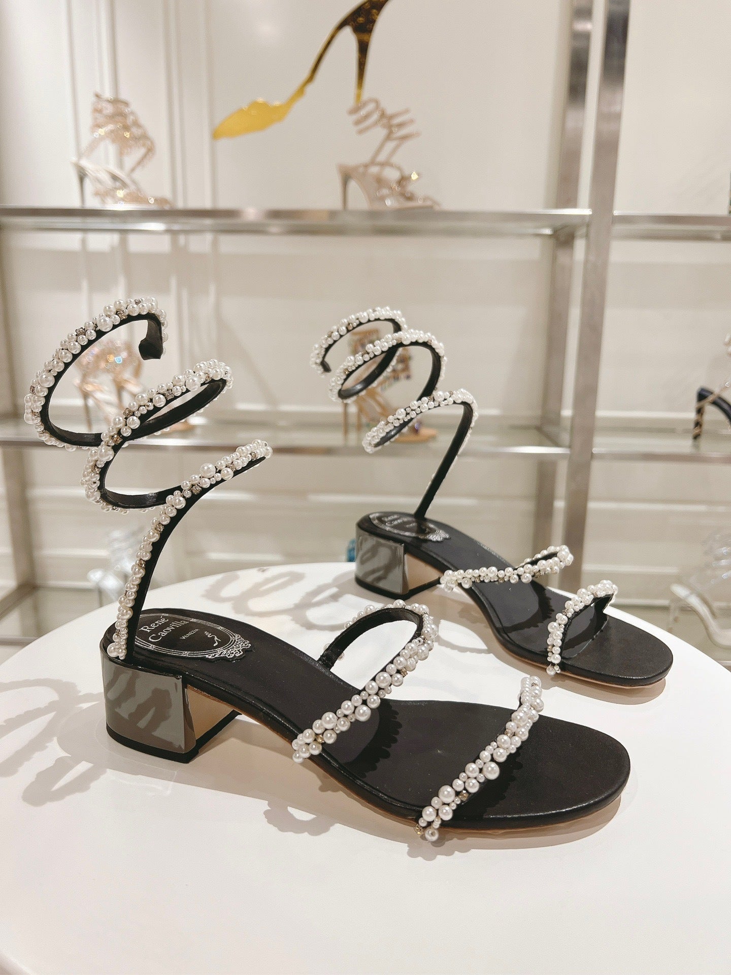 MIDNIGHT PEARL SANDALS