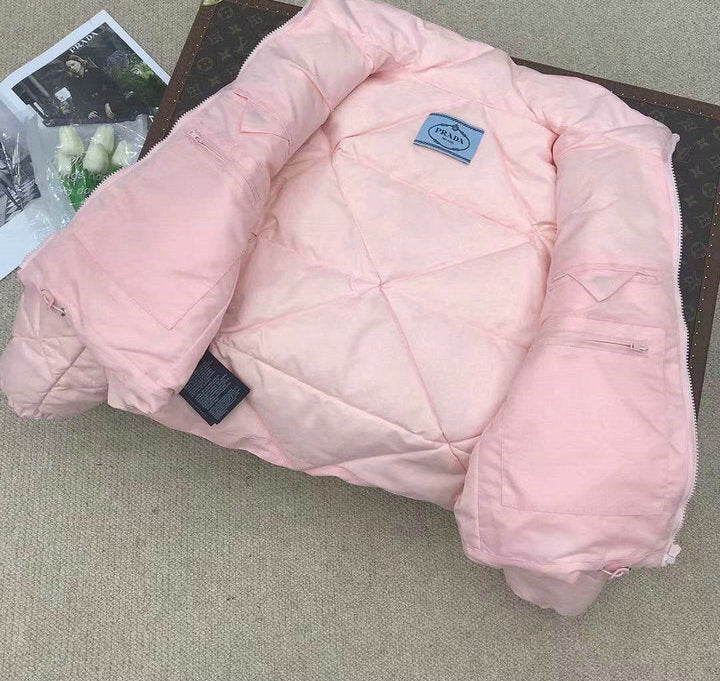 QUILTED CROPPED PUFFER JACKET