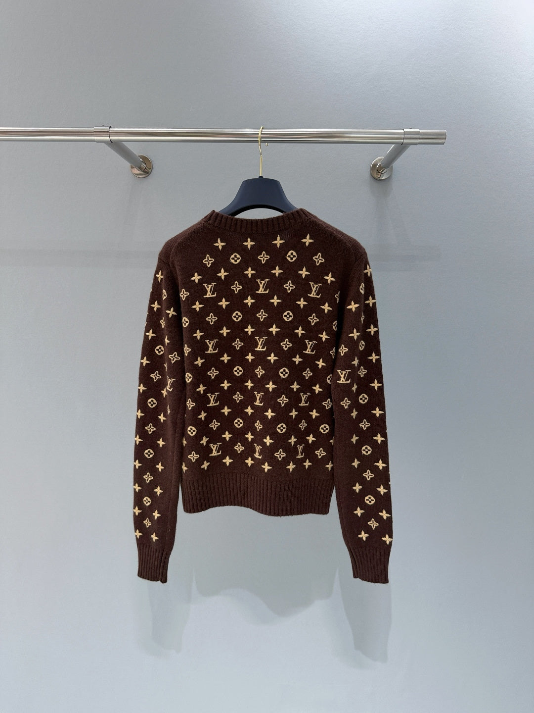 MONOGRAM KNIT CREWNECK SWEATER