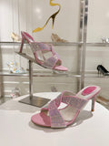 BLUSH CRYSTAL MULES