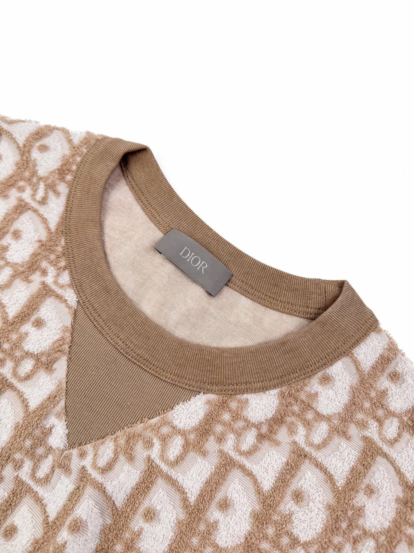 MONOGRAM TEXTURED KNIT T-SHIRT