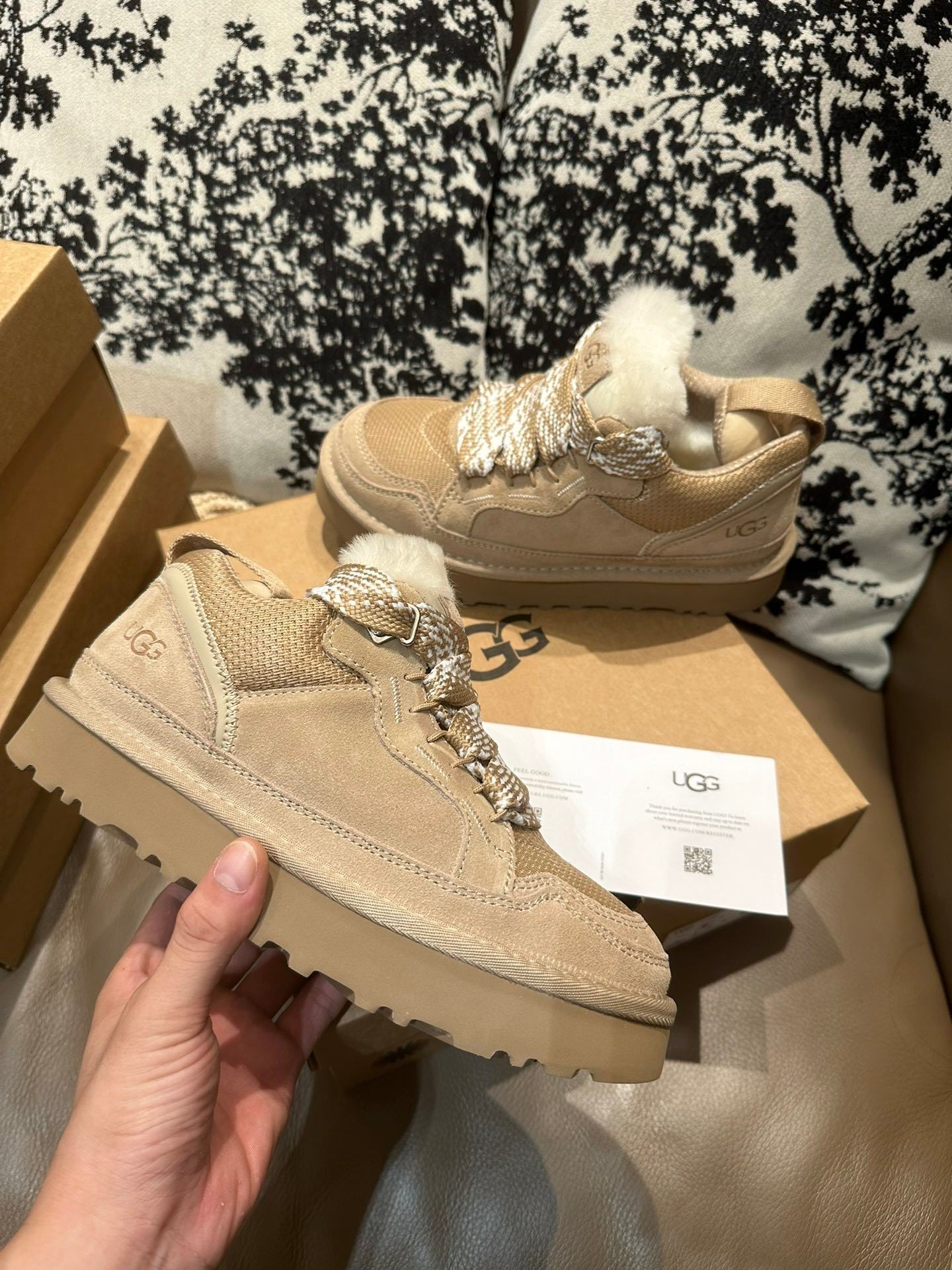 COZY PLATFORM SNEAKERS – SAND