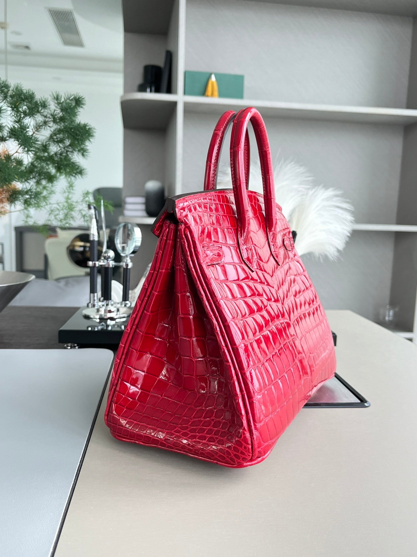 RUBY ALLIGATOR ICON BAG