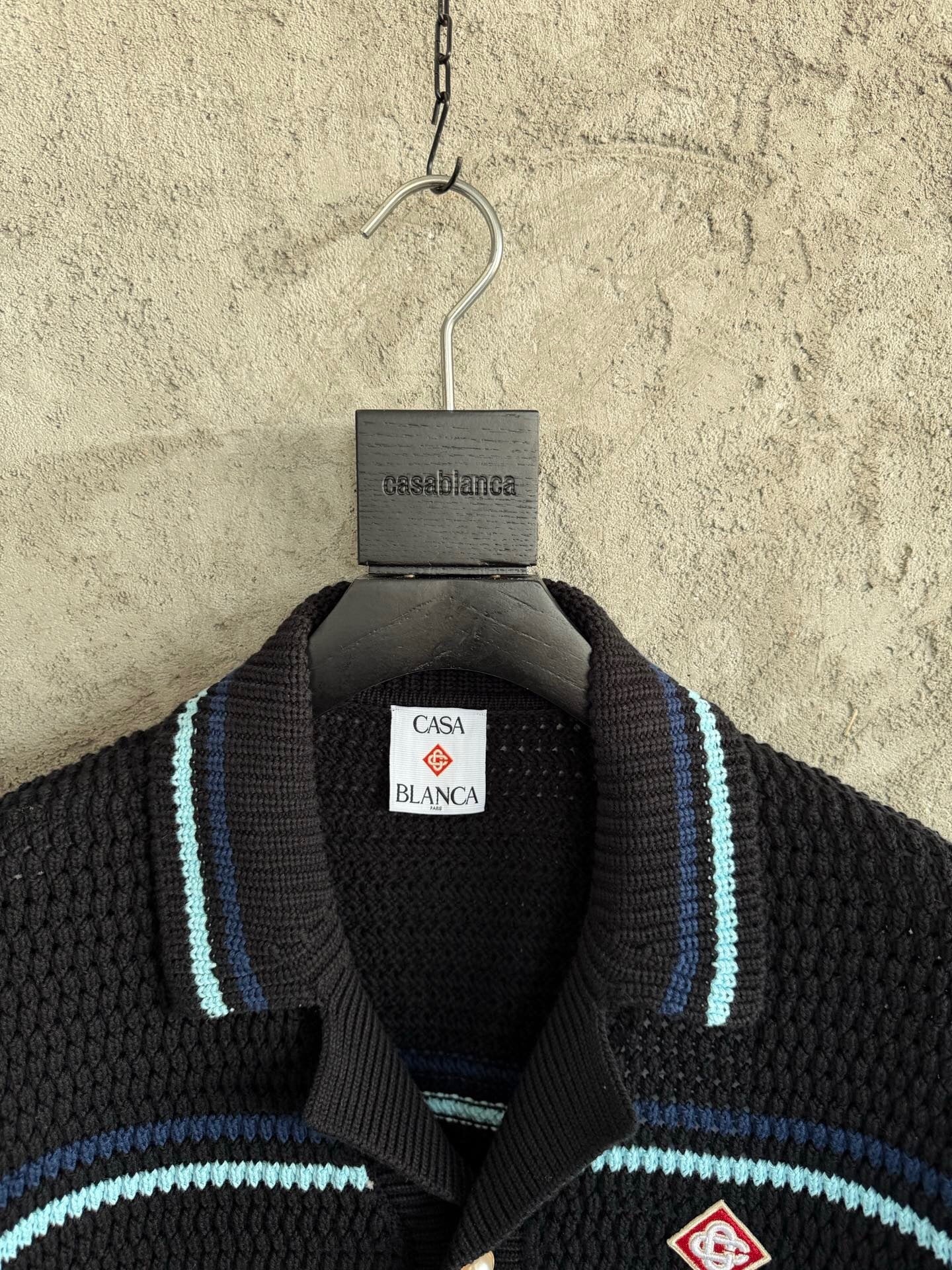 STRIPED TEXTURED KNIT SHORT SET