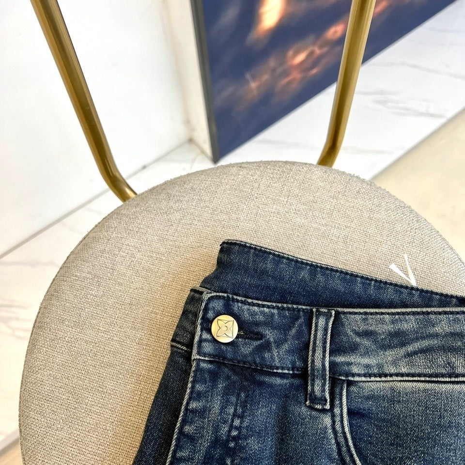 SLIM FIT WASHED DENIM JEANS