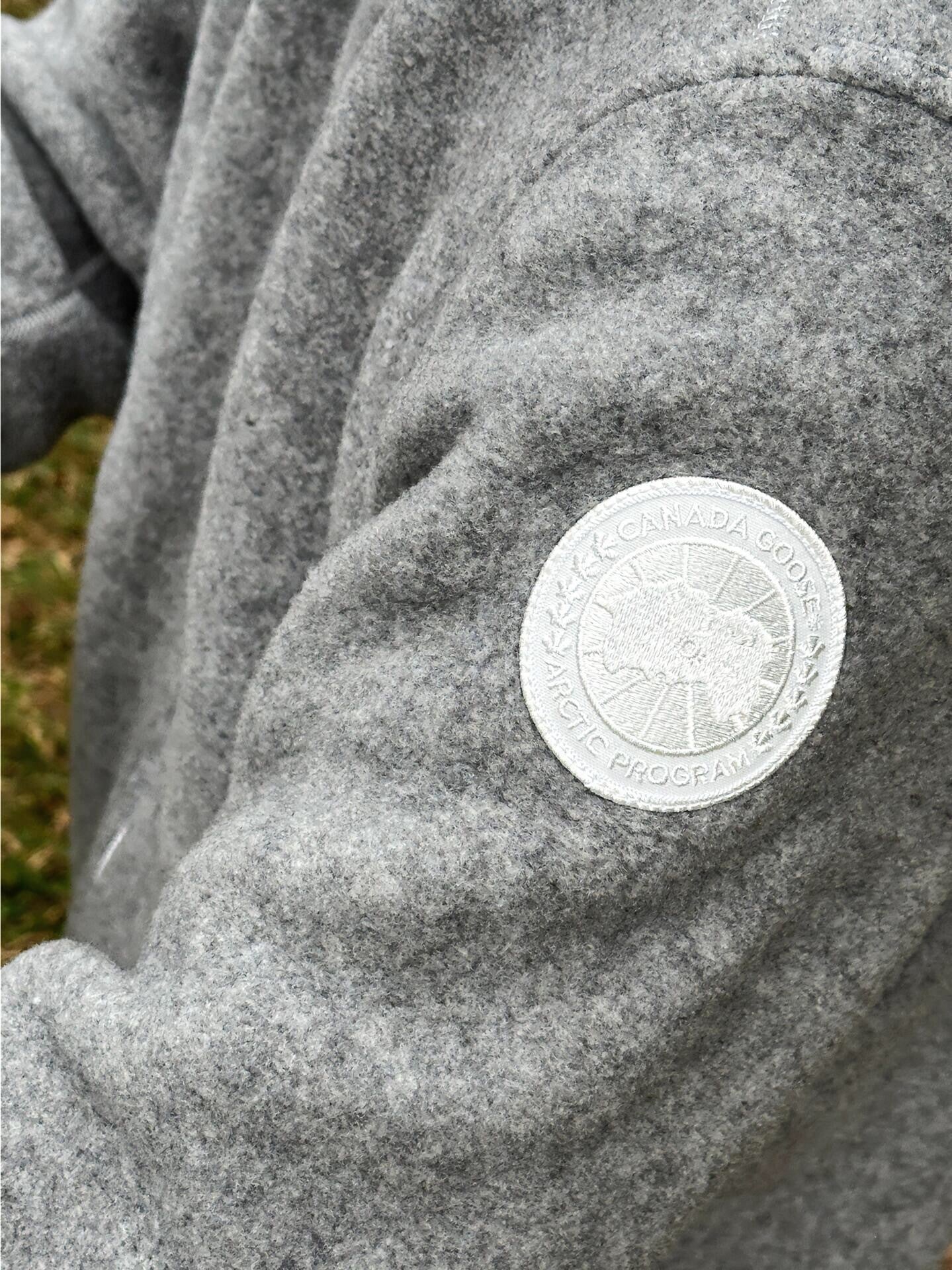 MEN’S GREY ZIP-UP WOOL BLEND JACKET