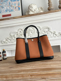 STRUCTURED CANVAS TOTE HANDBAG