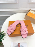 PASTEL PINK LOGO CUT-OUT FLAT SLIDES