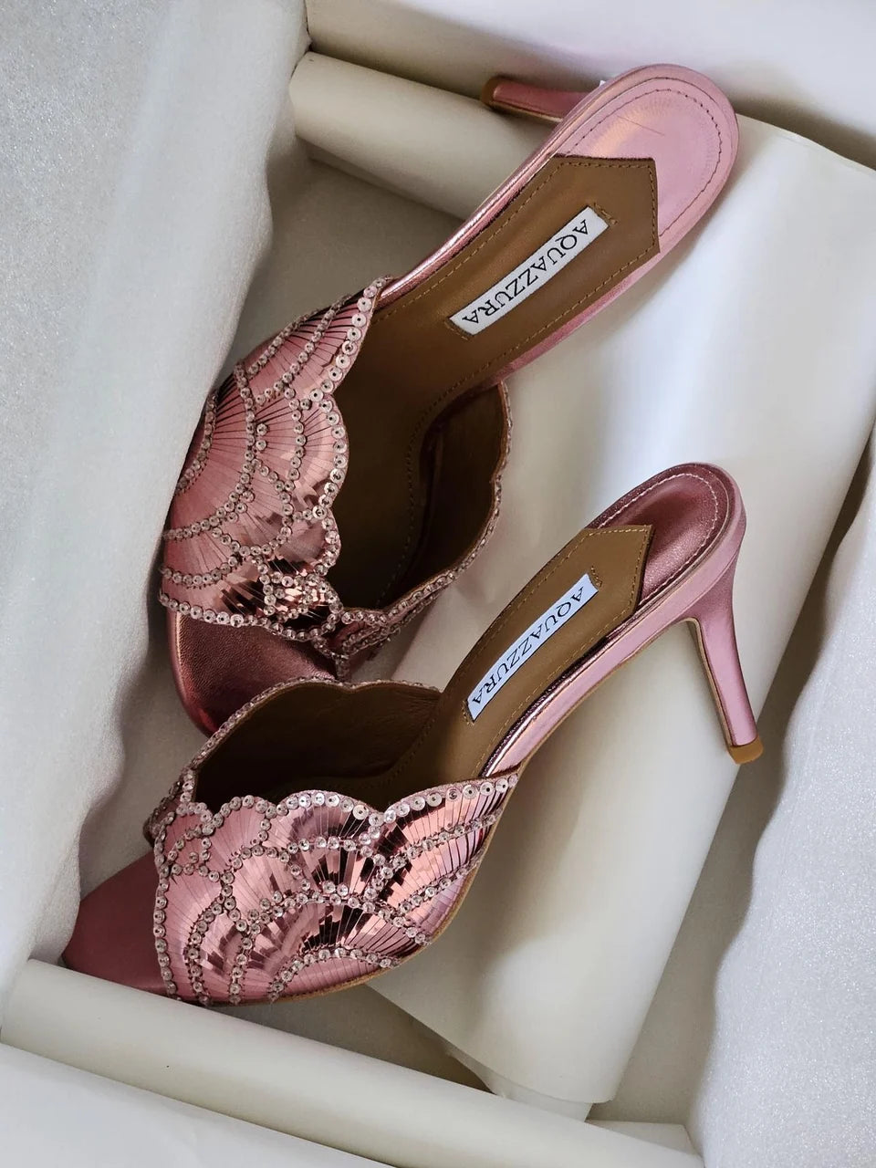 EMBELLISHED STRAPPY HEELS