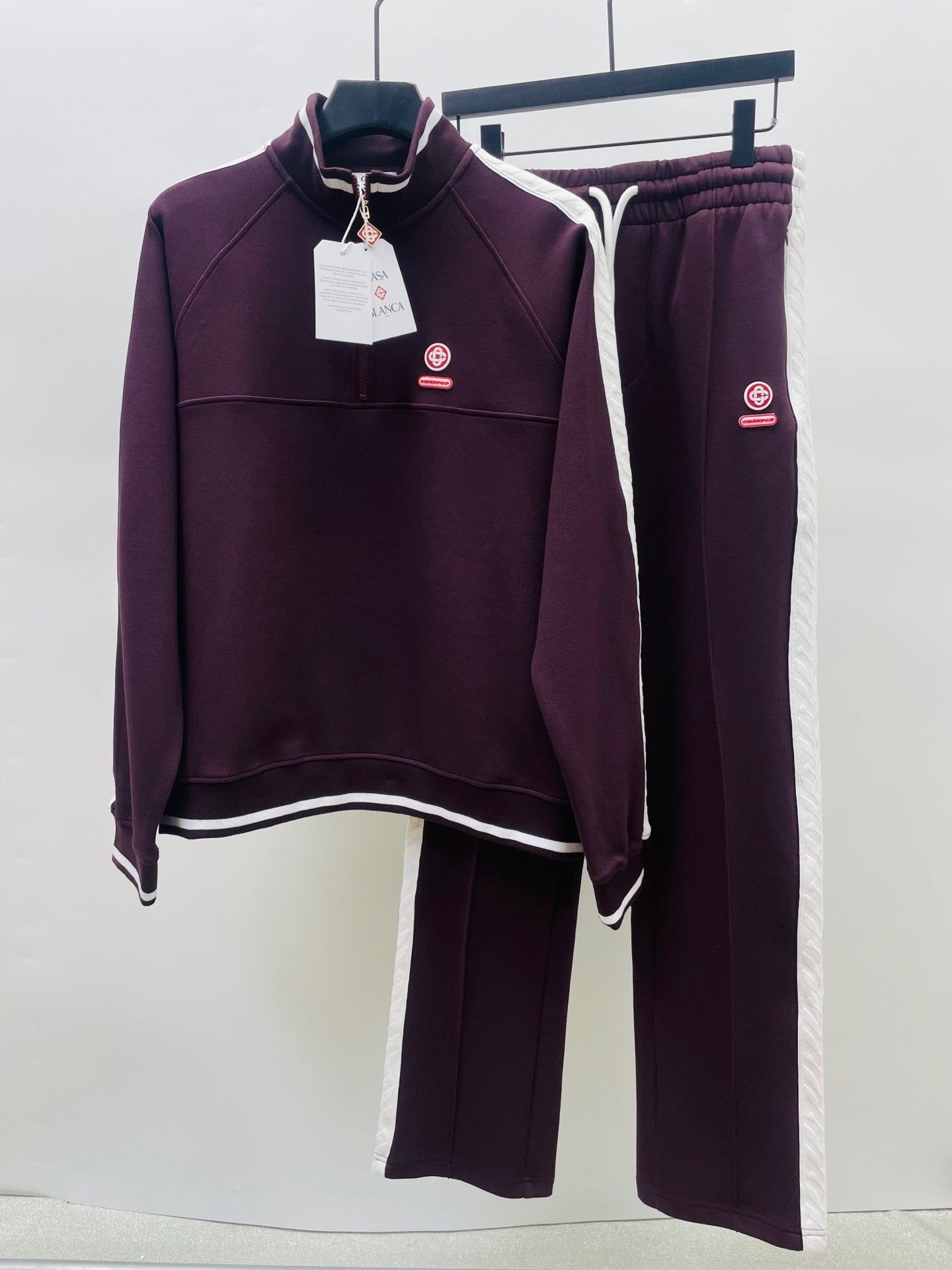ZIP-UP TRACK SWEATSUIT SET
