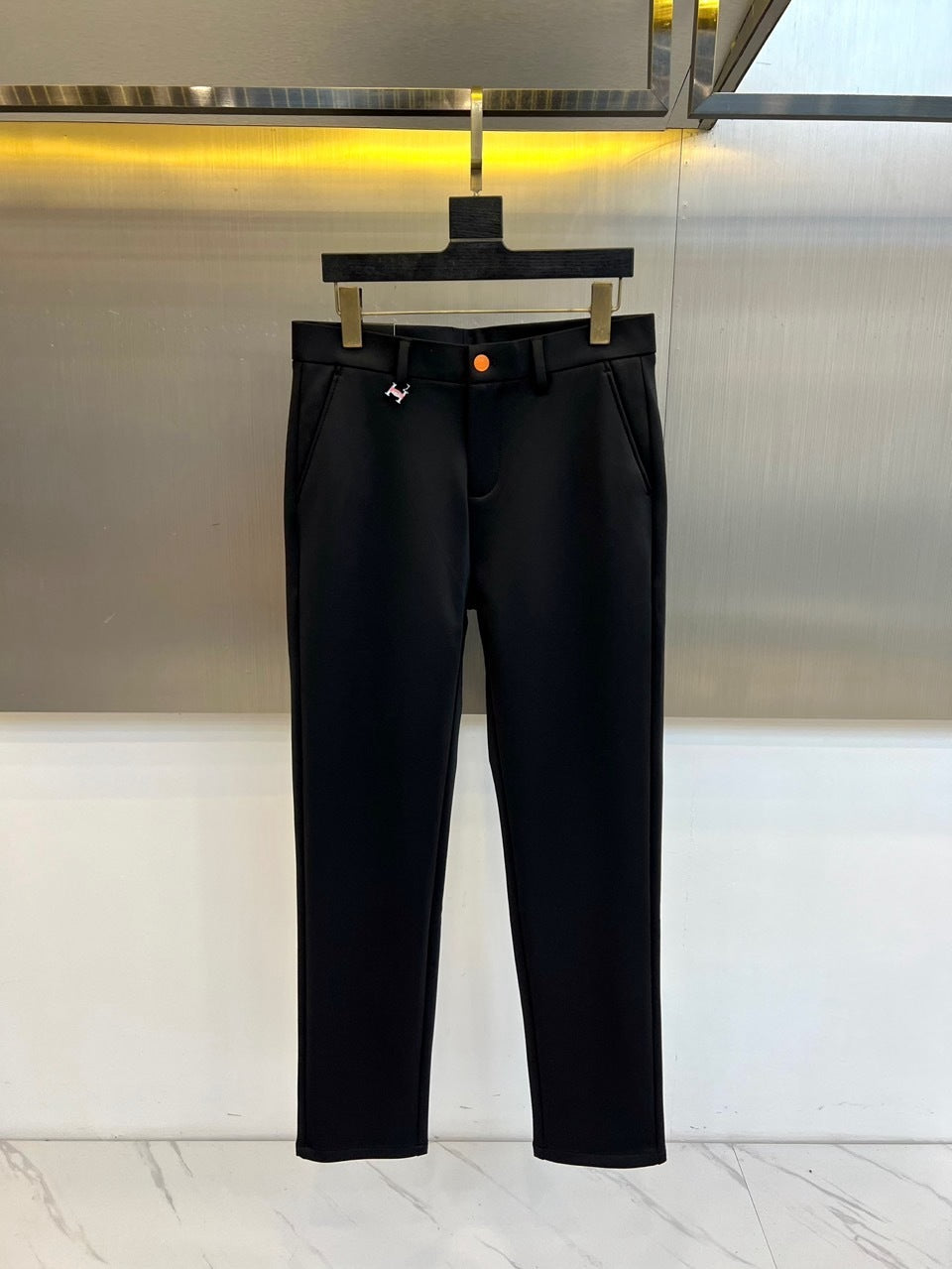 BLACK SLIM FIT CLASSIC TROUSERS