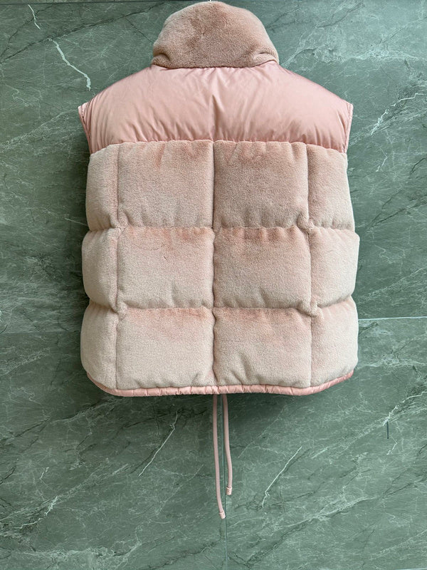 SHERPA QUILTED ZIP VEST