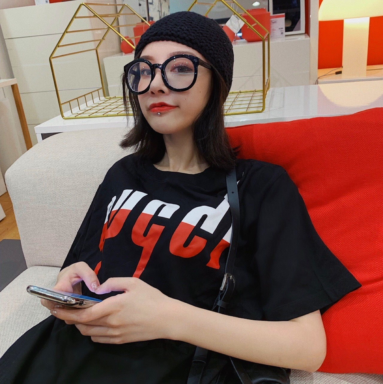 OVERSIZED GRAPHIC PRINT T-SHIRT DRESS