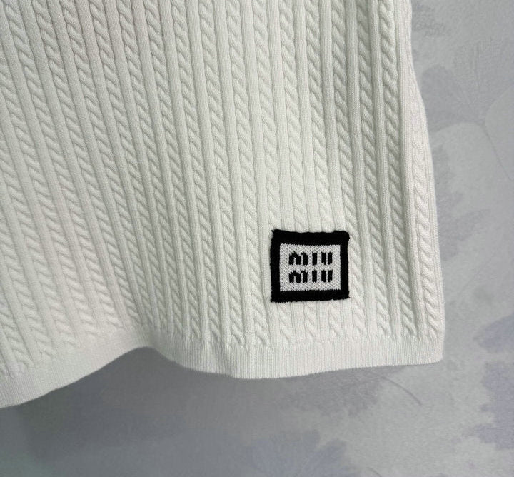 RIBBED KNIT TWO-PIECE SET