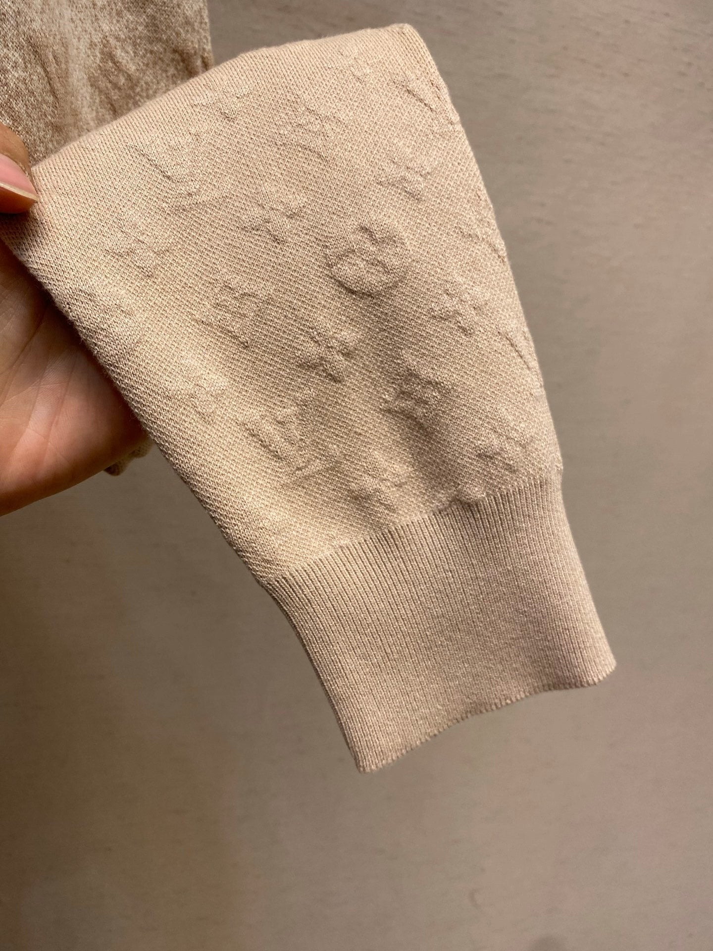 TEXTURED JACQUARD CREWNECK SWEATER