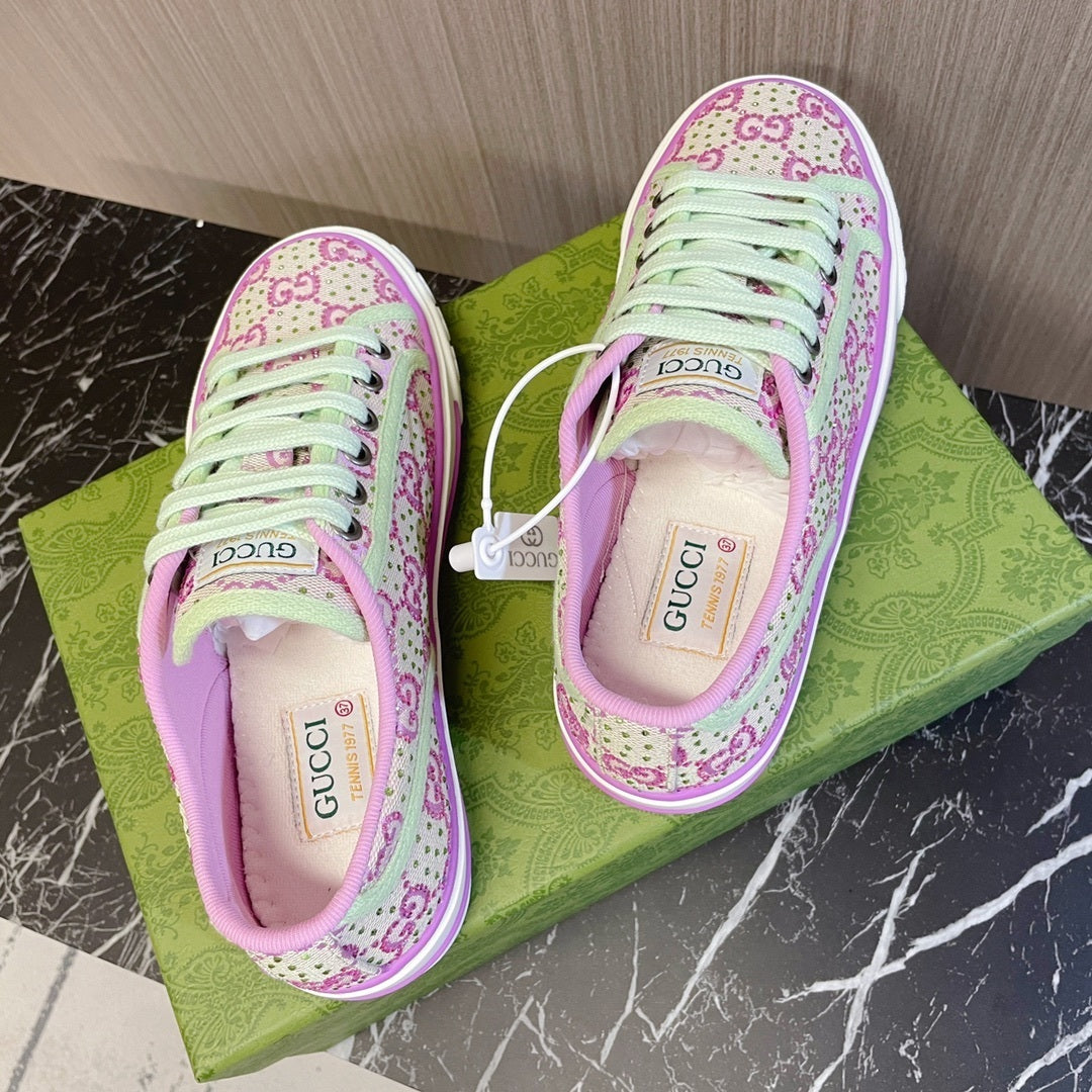 PASTEL MONOGRAM LOW-TOP SNEAKERS