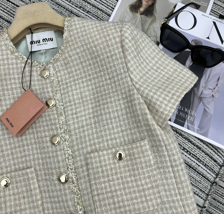 ELEGANT TWEED BUTTON