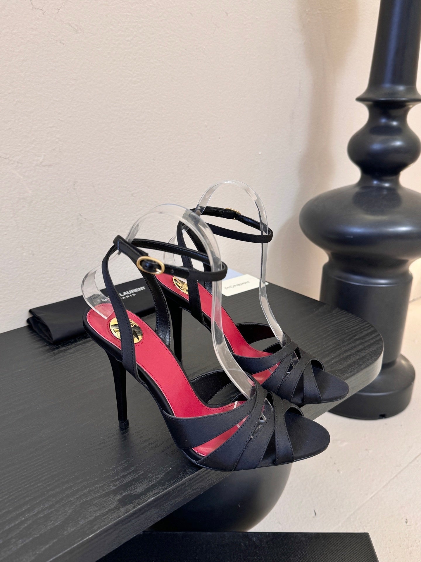 STRAPPY ANKLE-STRAP STILETTO SANDALS