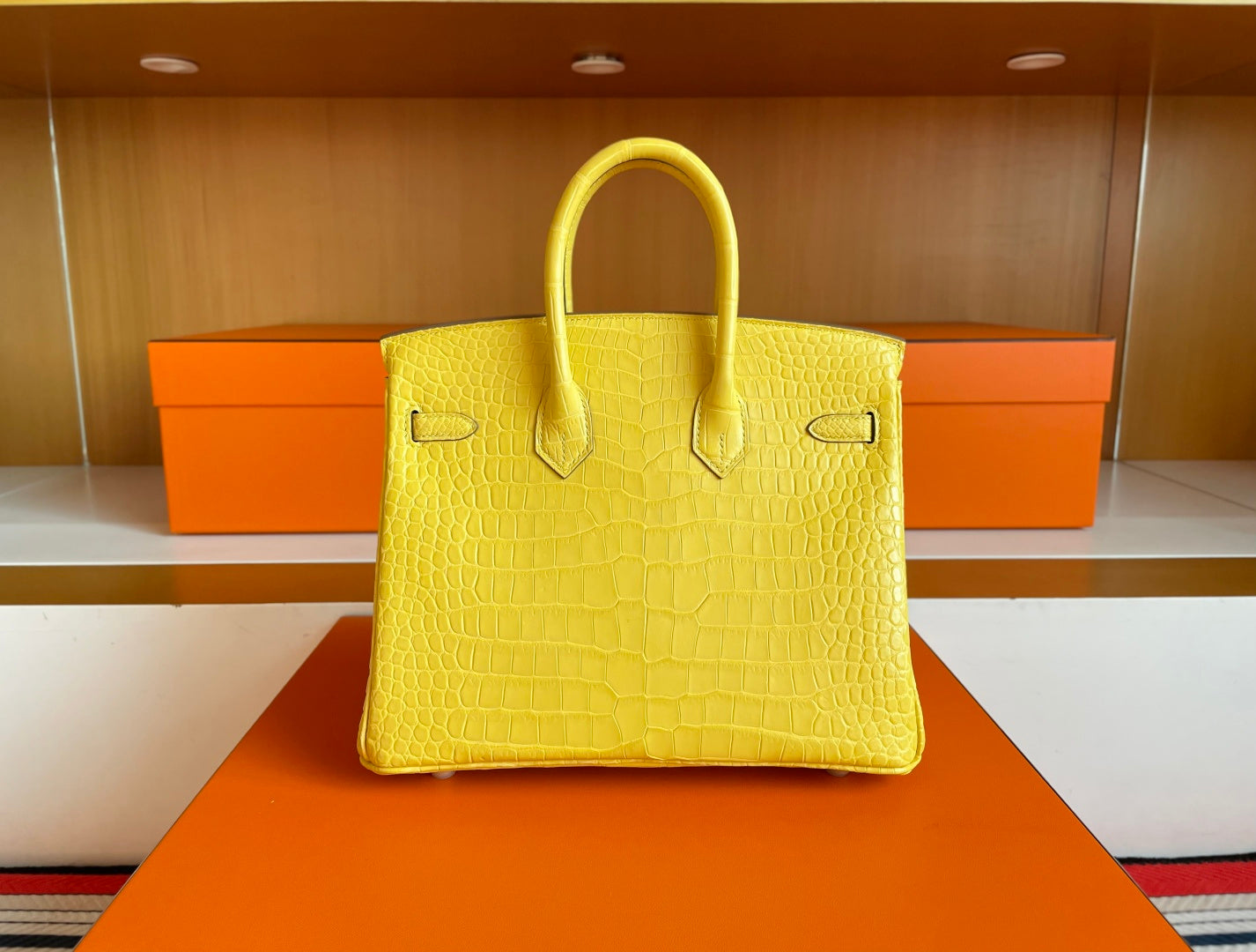 CITRUS CROC BIRKIN