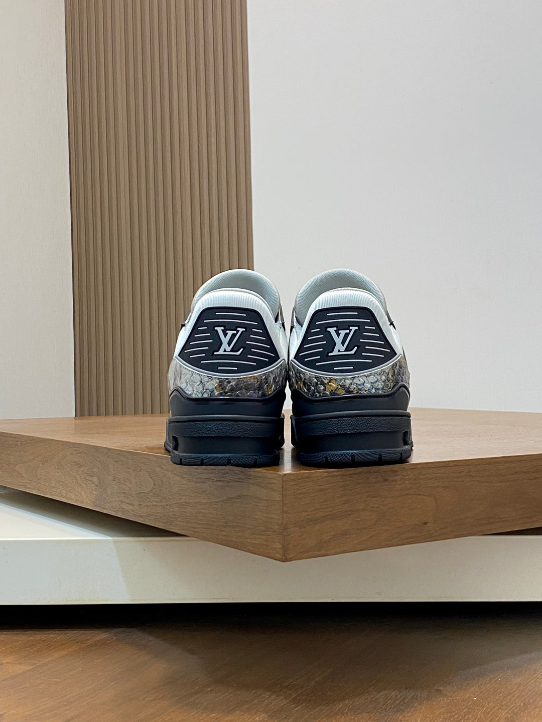 MULTICOLOR SNAKESKIN LOW-TOP SNEAKERS