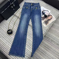 FLARED DENIM JEANS