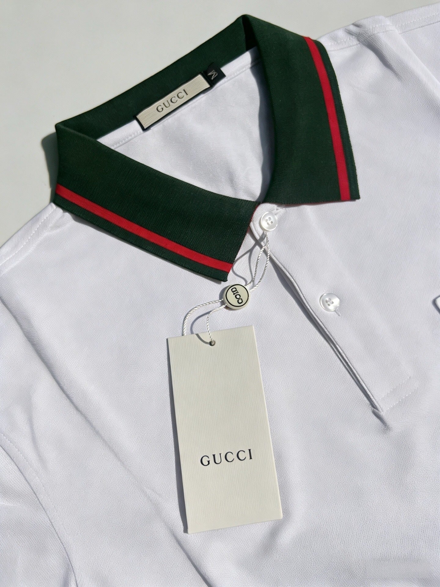 CLASSIC STRIPE COLLAR POLO SHIRT WITH SIGNATURE TRIM