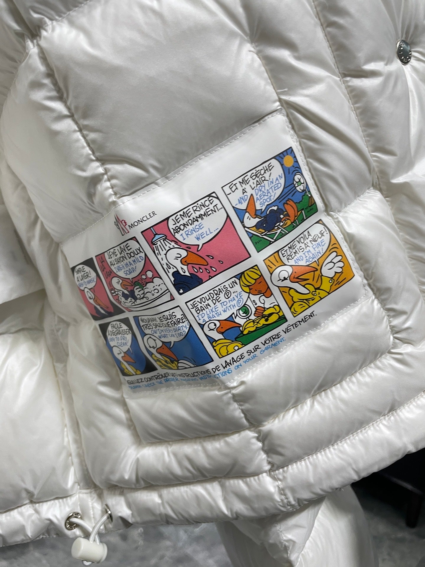 QUILTED HIGH-NECK PUFFER DOWN JACKET
