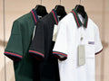 CLASSIC STRIPE COLLAR POLO SHIRT WITH SIGNATURE TRIM