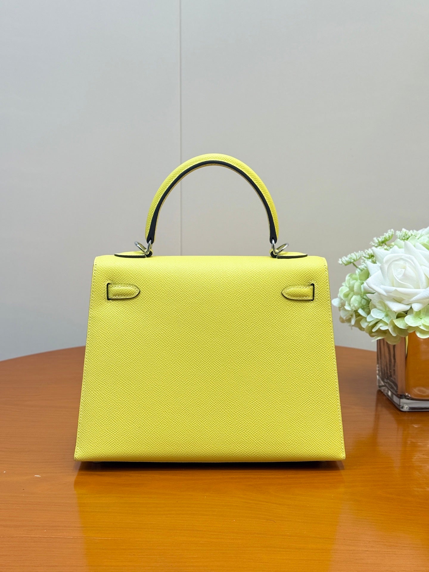 SUNSHINE YELLOW STRUCTURED LUXURY BAG