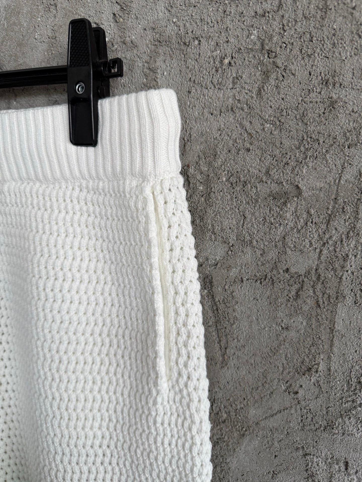 MULTICOLOR STRIPE CROCHET KNIT SET