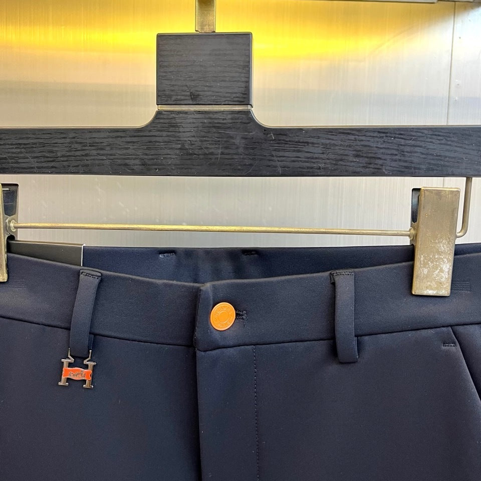 SLIM FIT BLACK TAILORED TROUSERS