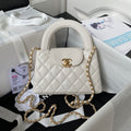 FASHION QUILTED CHAIN HANDLE MINI HANDBAG