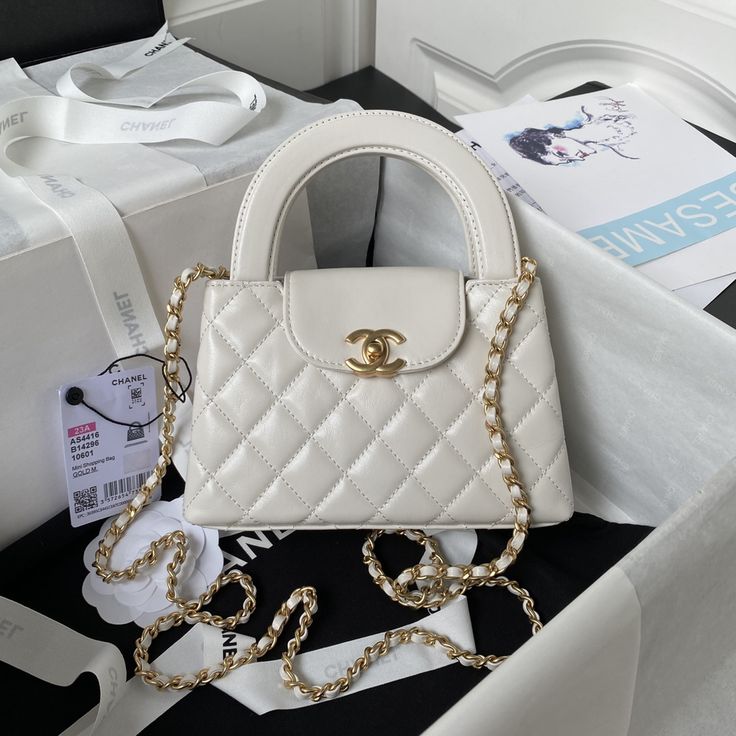 FASHION QUILTED CHAIN HANDLE MINI HANDBAG