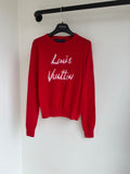 BRUSHED SCRIPT LOGO KNIT SWEATER