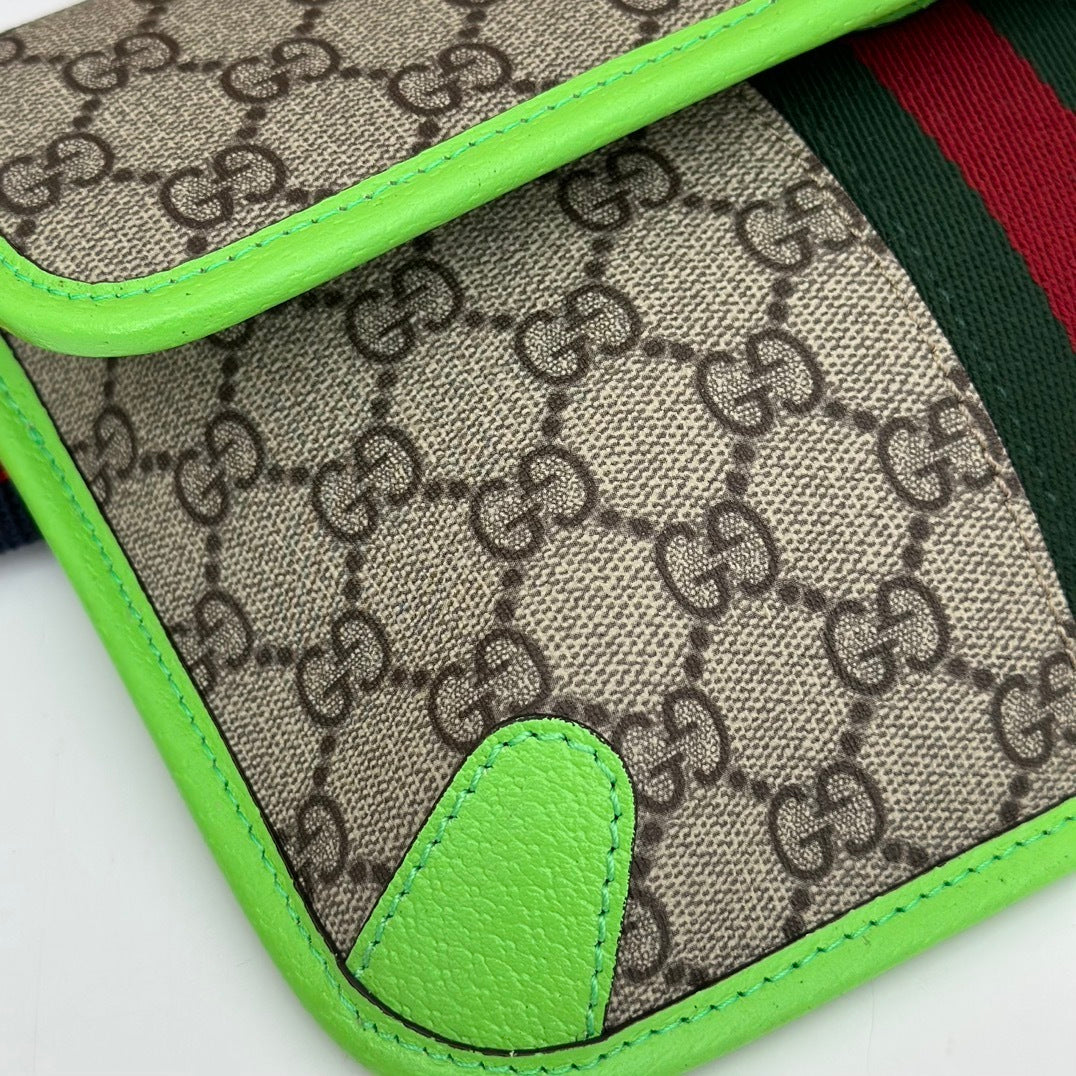 STRIPE MINI BELT BAG – NEON EDITION