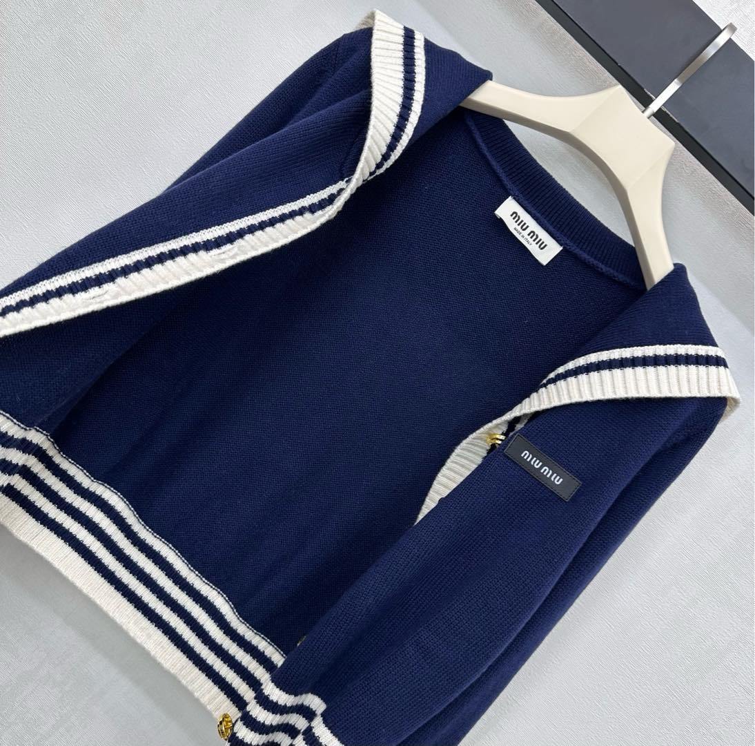 SAILOR STYLE KNIT CARDIGAN