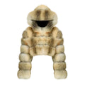 LUXURY FUR HOODED JACKET