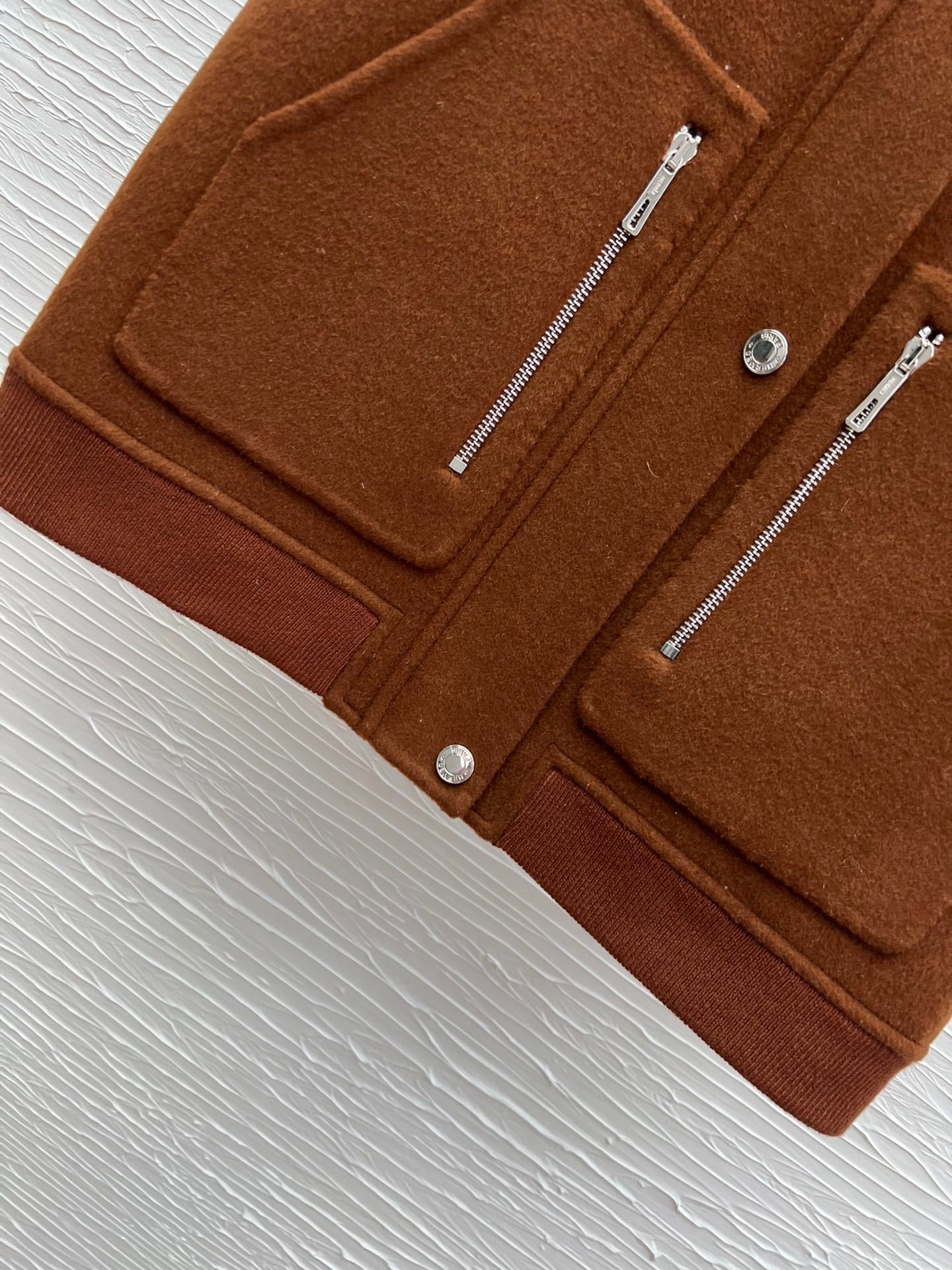 WOOL-BLEND ZIP-POCKET UTILITY VEST