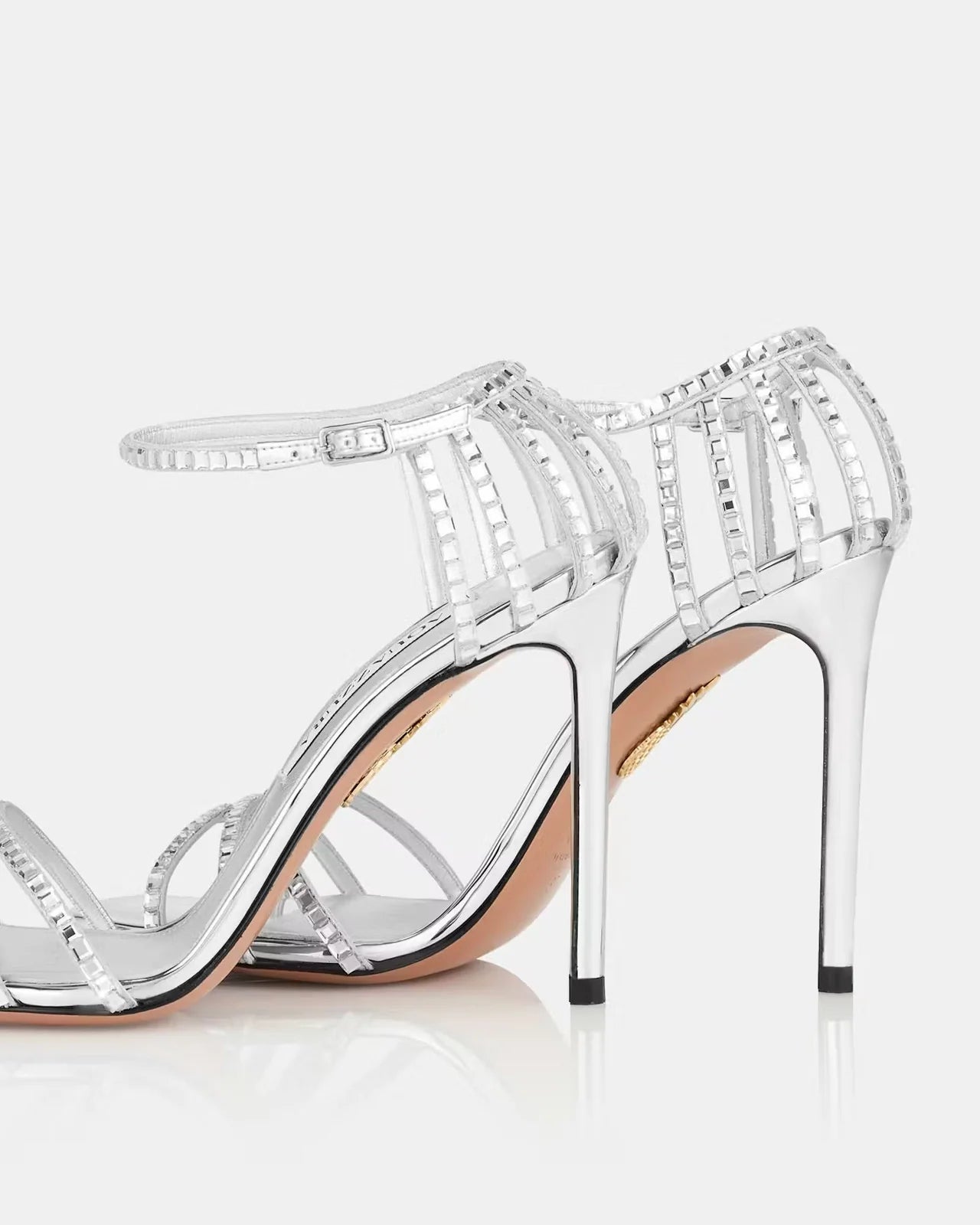 CRYSTAL STRAP SANDALS