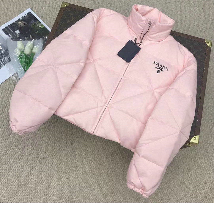 QUILTED CROPPED PUFFER JACKET