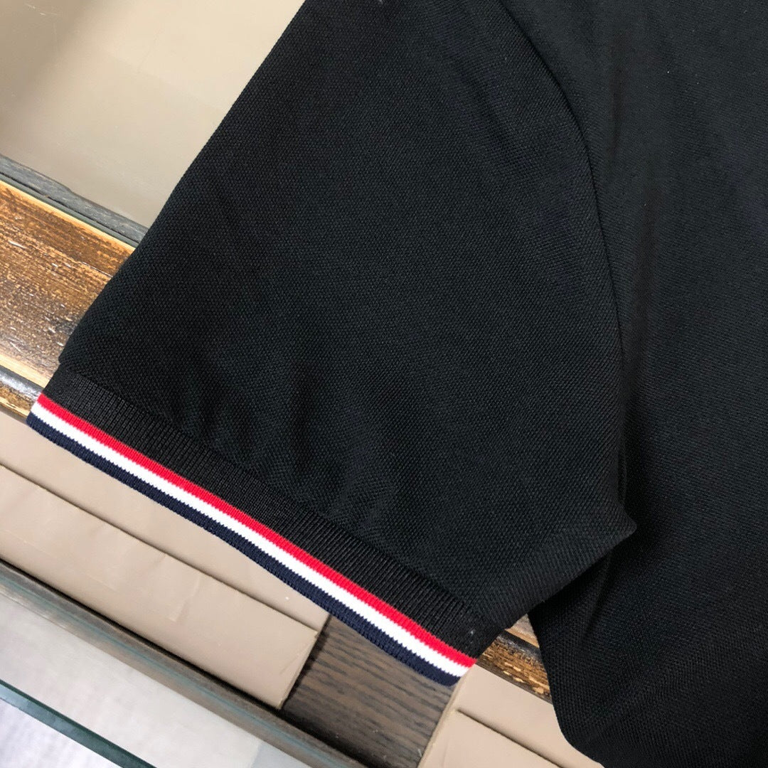 SIGNATURE STRIPE TRIM LOGO POLO SHIRT