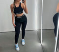 BLACK ACTIVEWEAR SET – SPORTS BRA & LEGGINGS